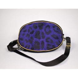 Torebka-plecak fioletowa pantera