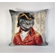 Poduszka Kot Napoleon czerwony